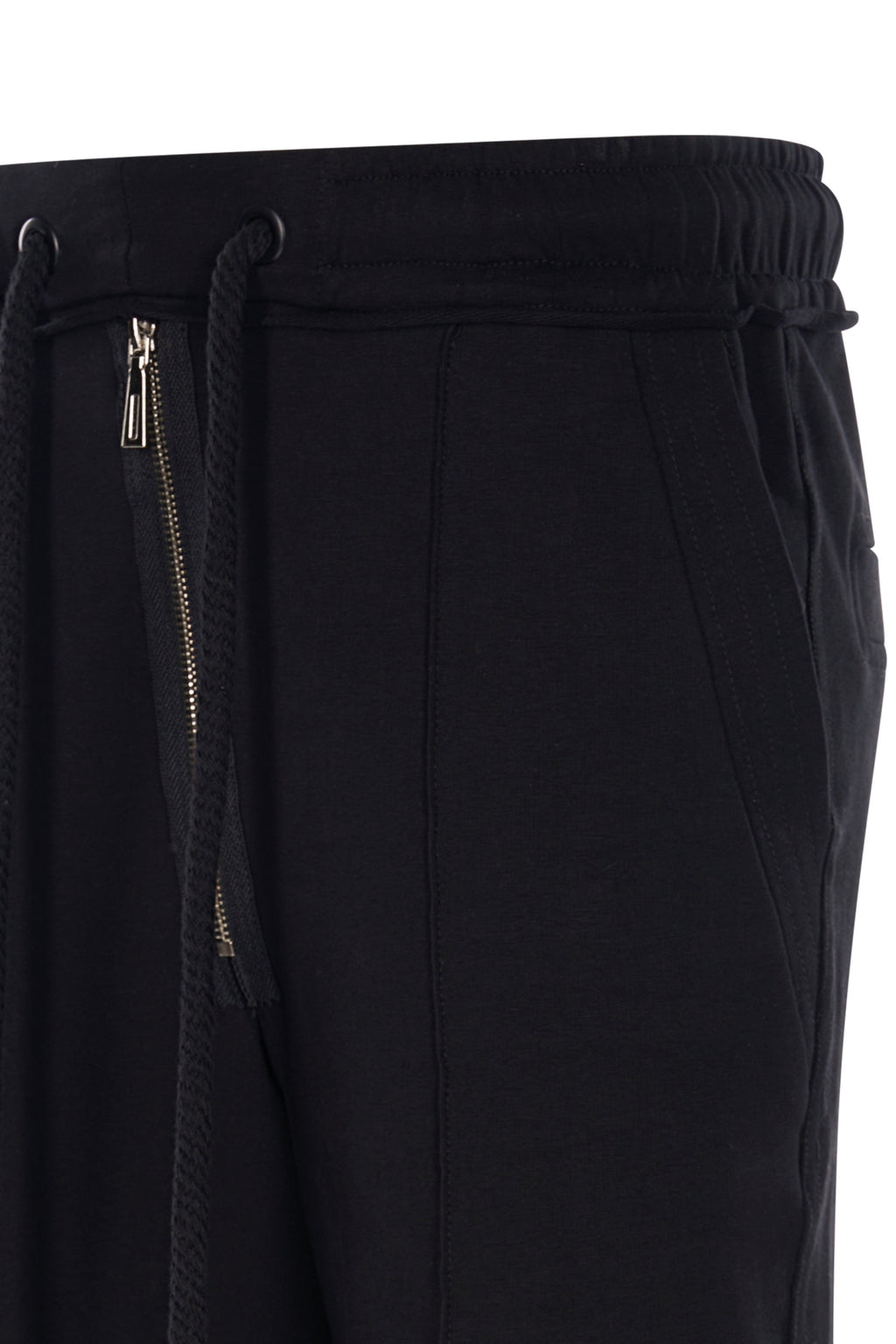 Pantaloni Negri Evazati si Fermoar Metalic