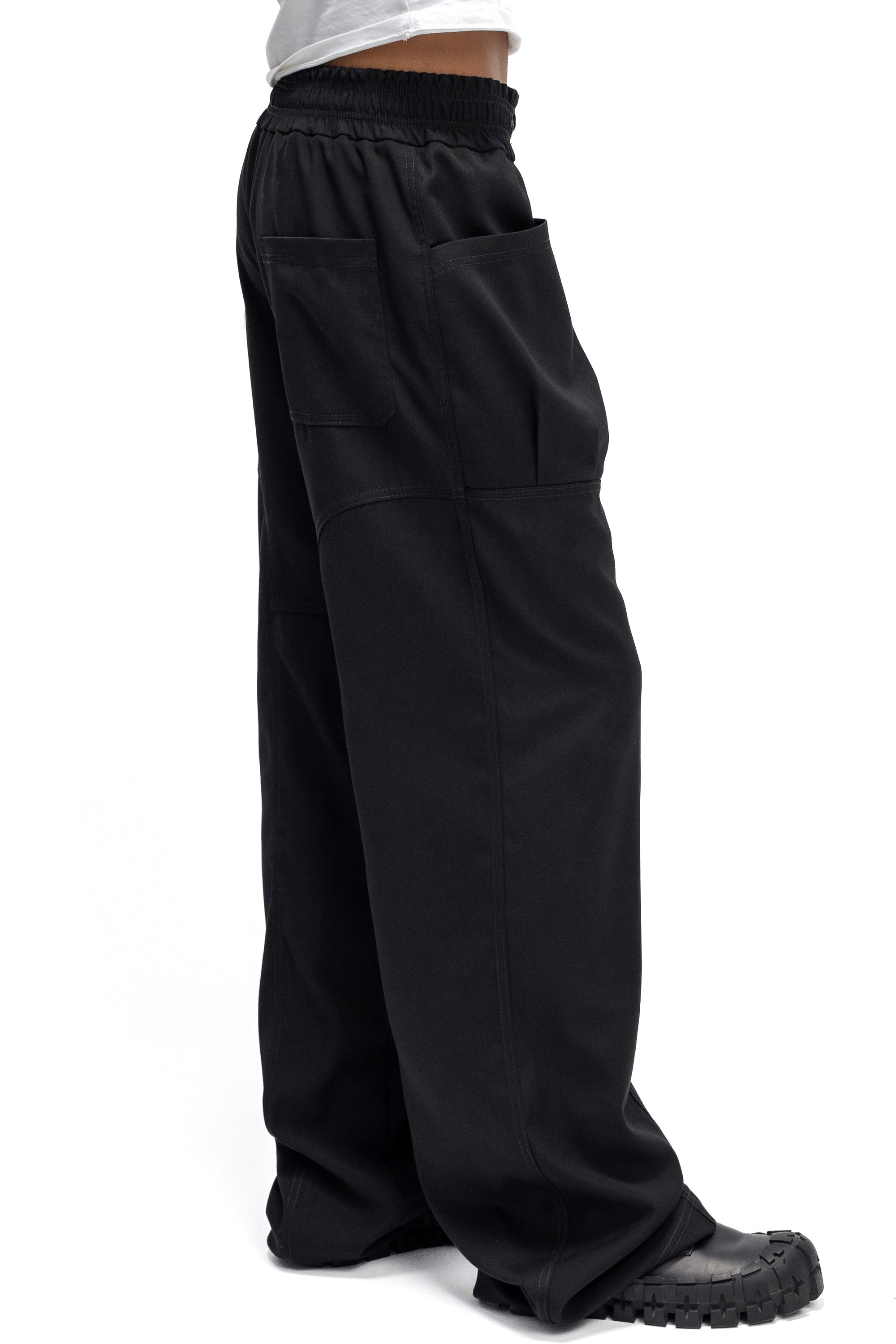 Pantaloni Relaxed Fit Cu Buzunare Burduf