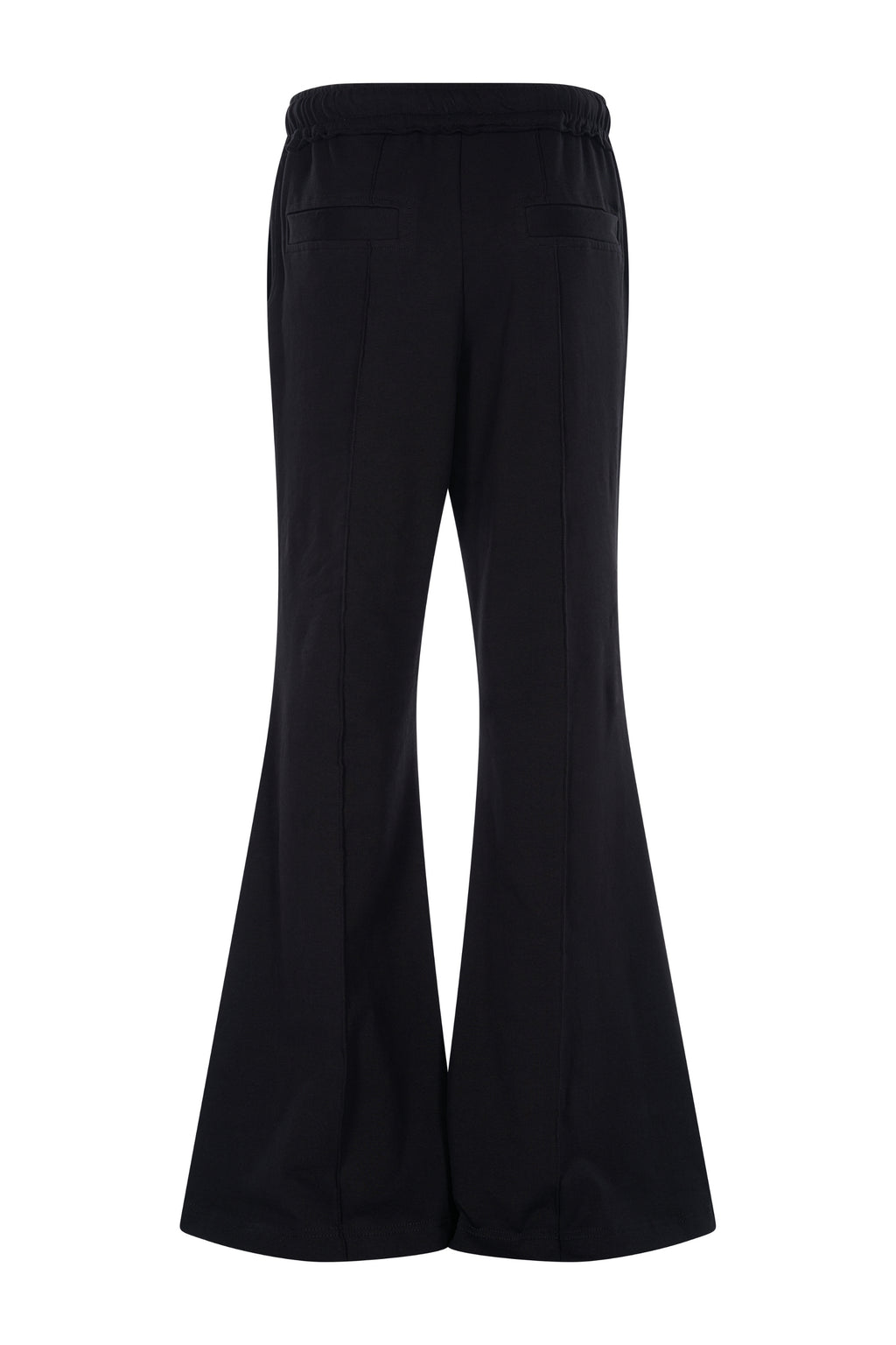 Pantaloni Negri Evazati si Fermoar Metalic