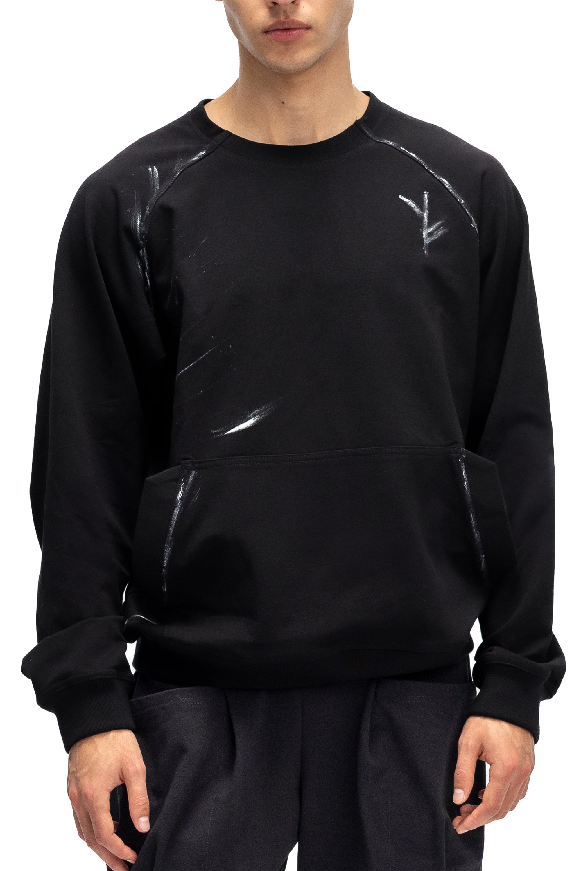 Hanorac Negru Pictat