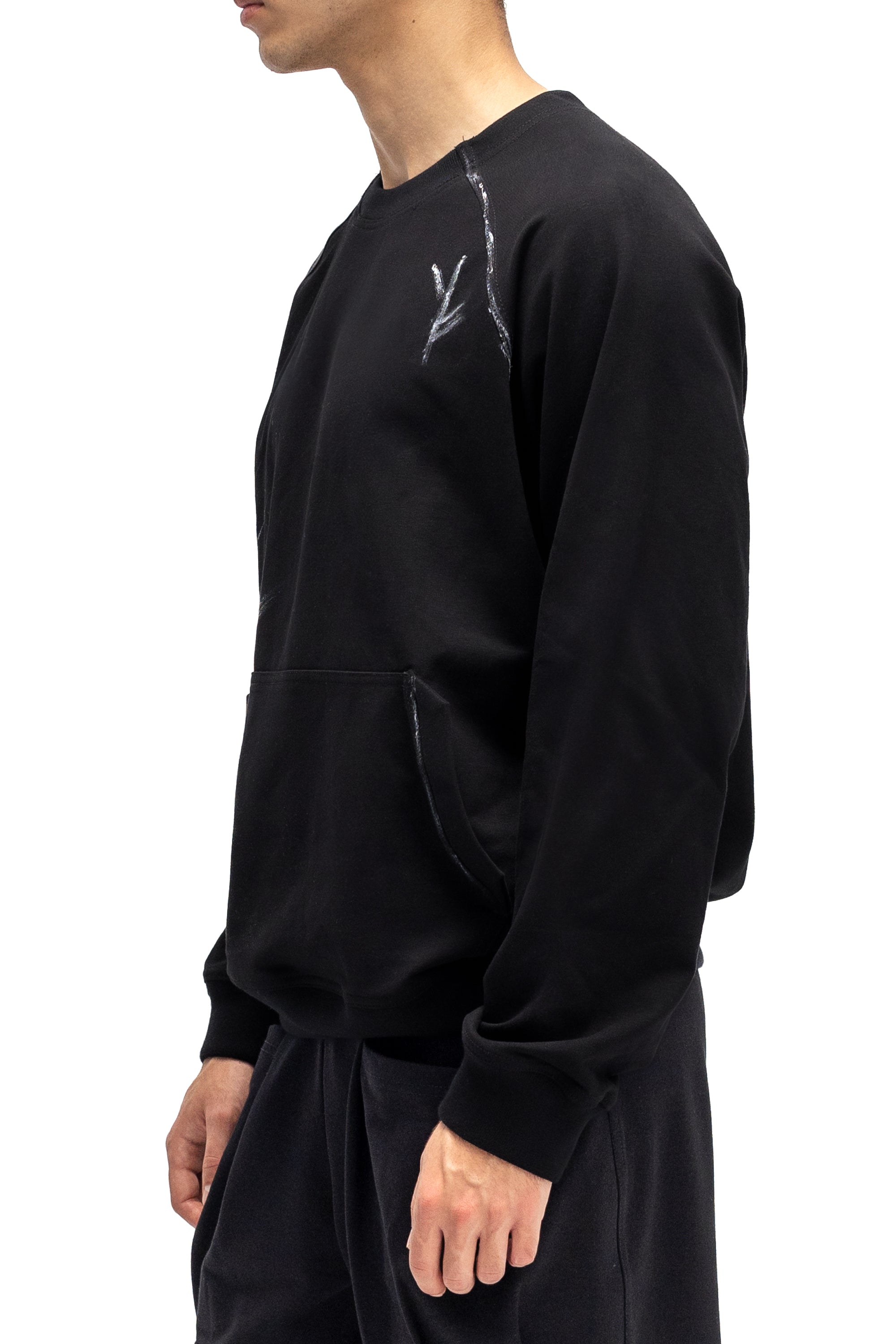 Hanorac Negru Pictat