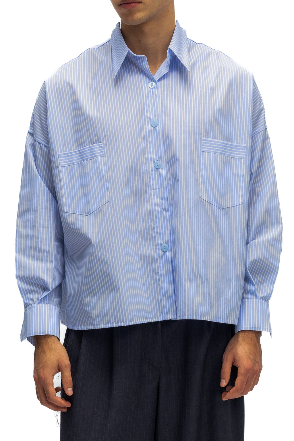 Camasa Oversitze cu Guler Asimetric