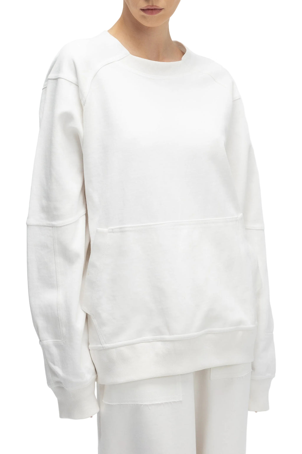 Hanorac Alb Oversized