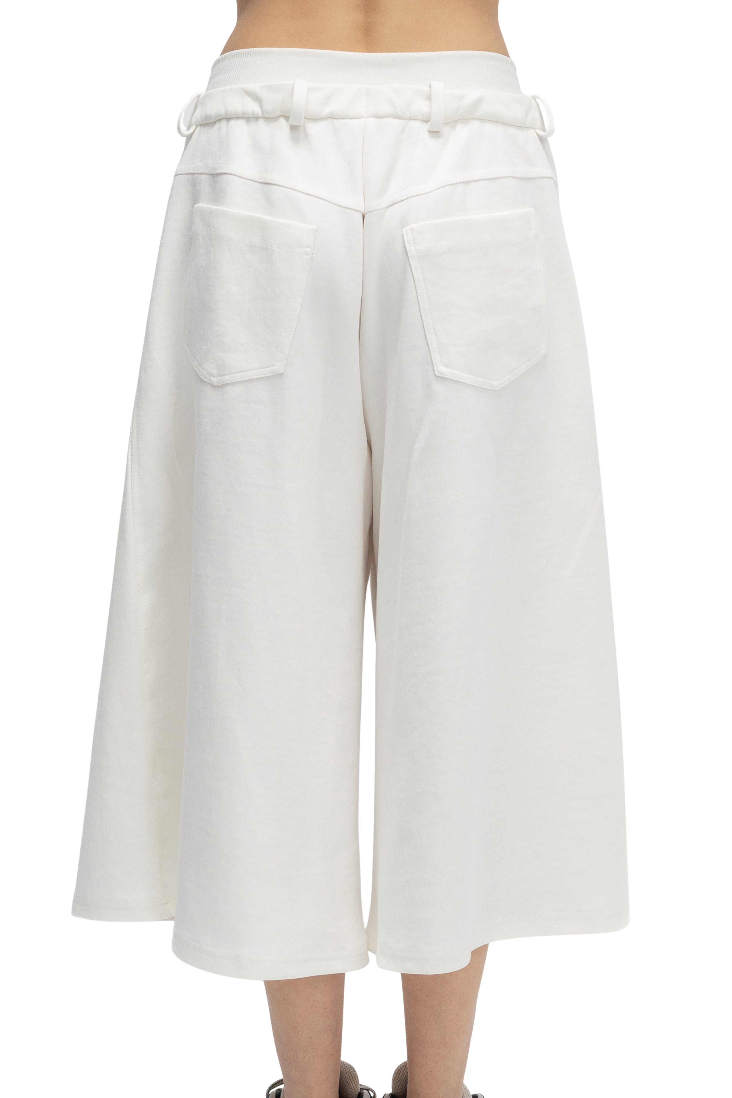 Pantaloni Albi Trei Sferturi