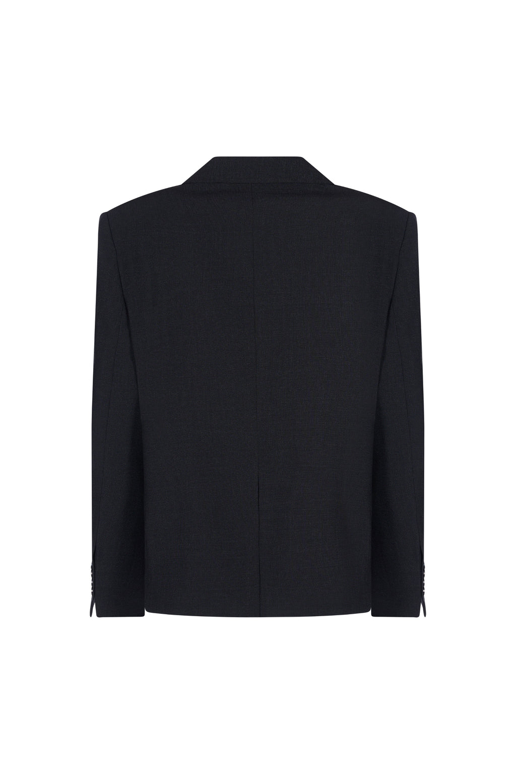 Sacou Gri Inchis Oversized cu Rever Clasic