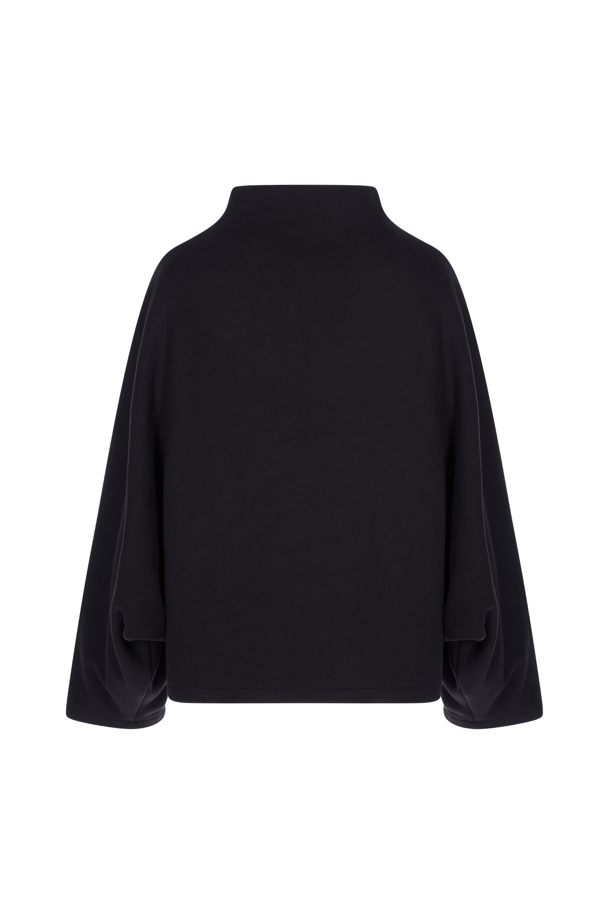 Jacheta cu Guler Inalt si Maneci tip Fluture