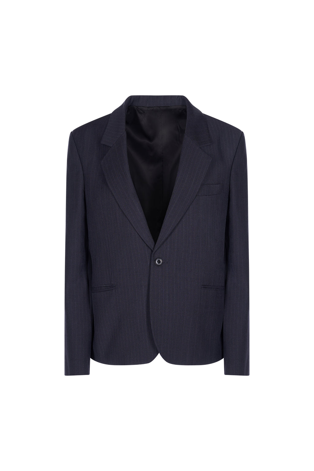 Sacou Bleumarin Oversized cu Rever Clasic