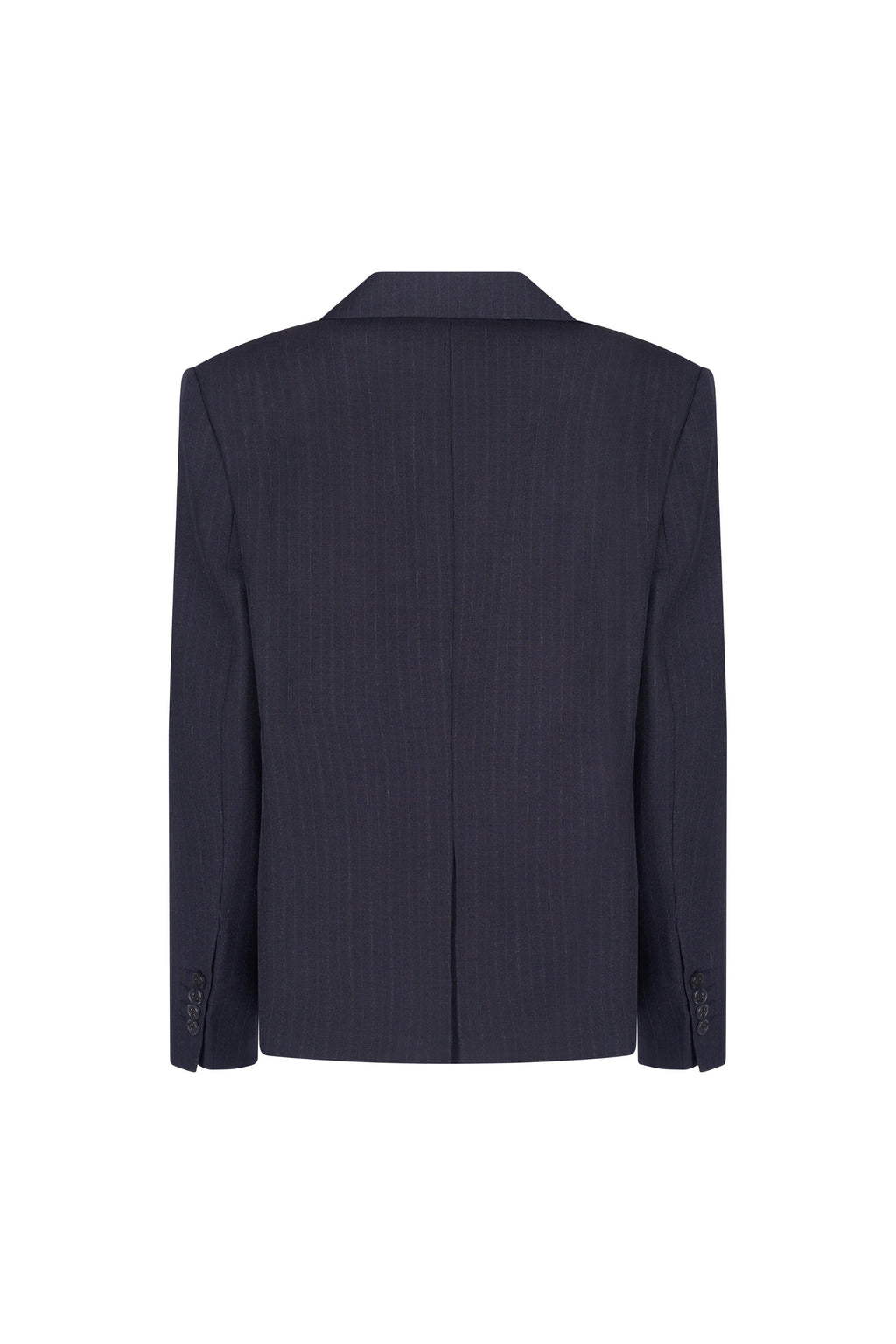 Sacou Bleumarin Oversized cu Rever Clasic