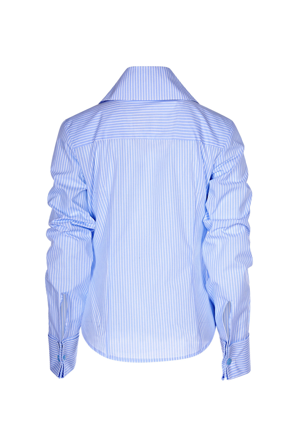 Camasa Albastra Cu Dungi Si Croiala Cambrata