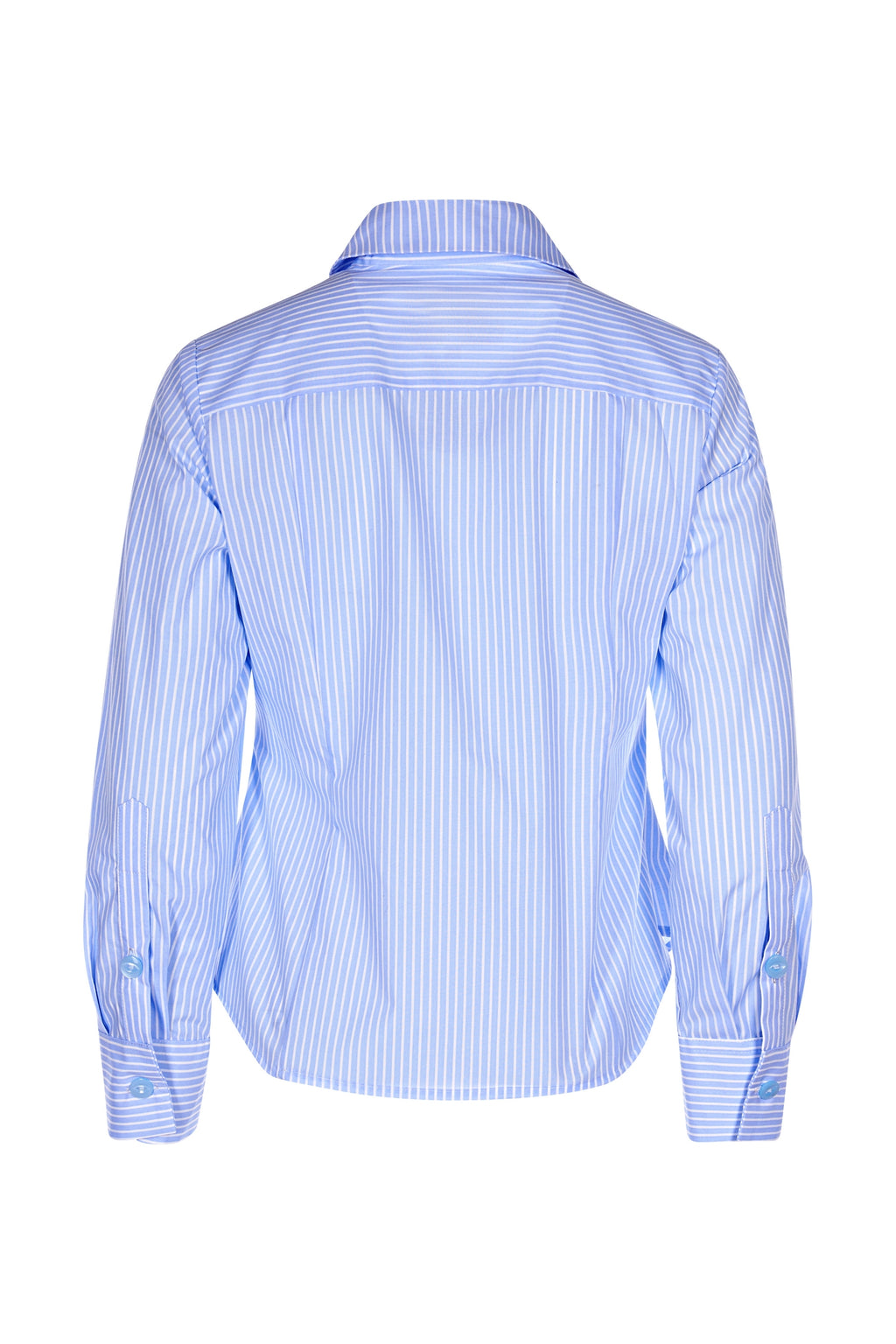 Camasa Albastra Cu Dungi Si Guler Clasic