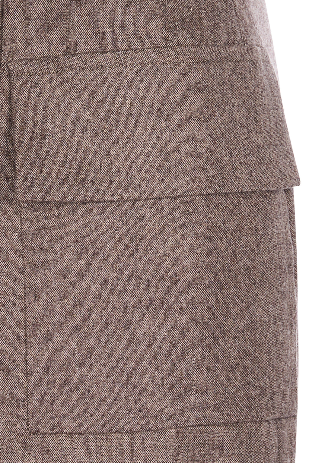 Fusta Mini Gri Taupe Cu Buzunare Cargo