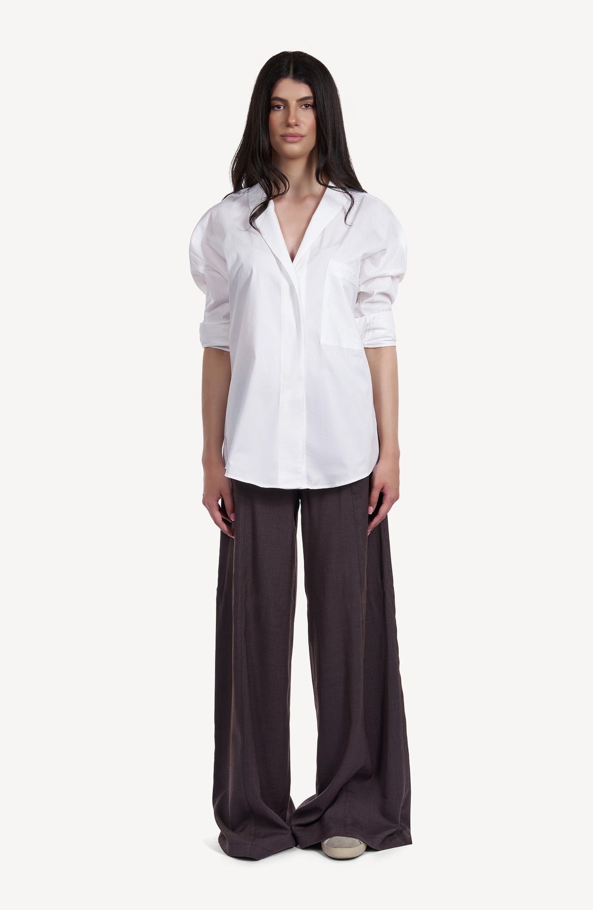 Camasa Oversized cu Buzunar Aplicat