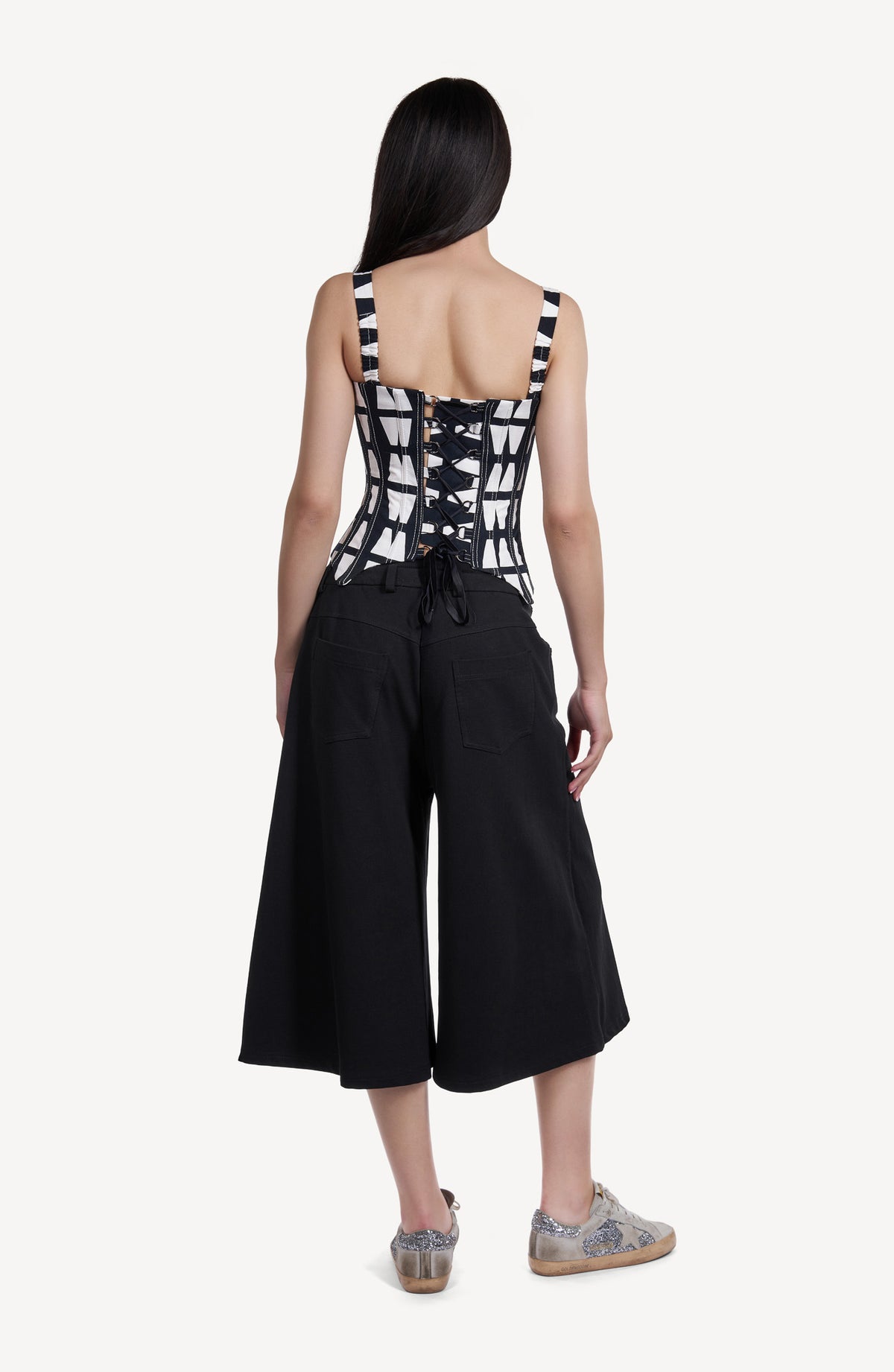 Pantaloni Culotte Negri