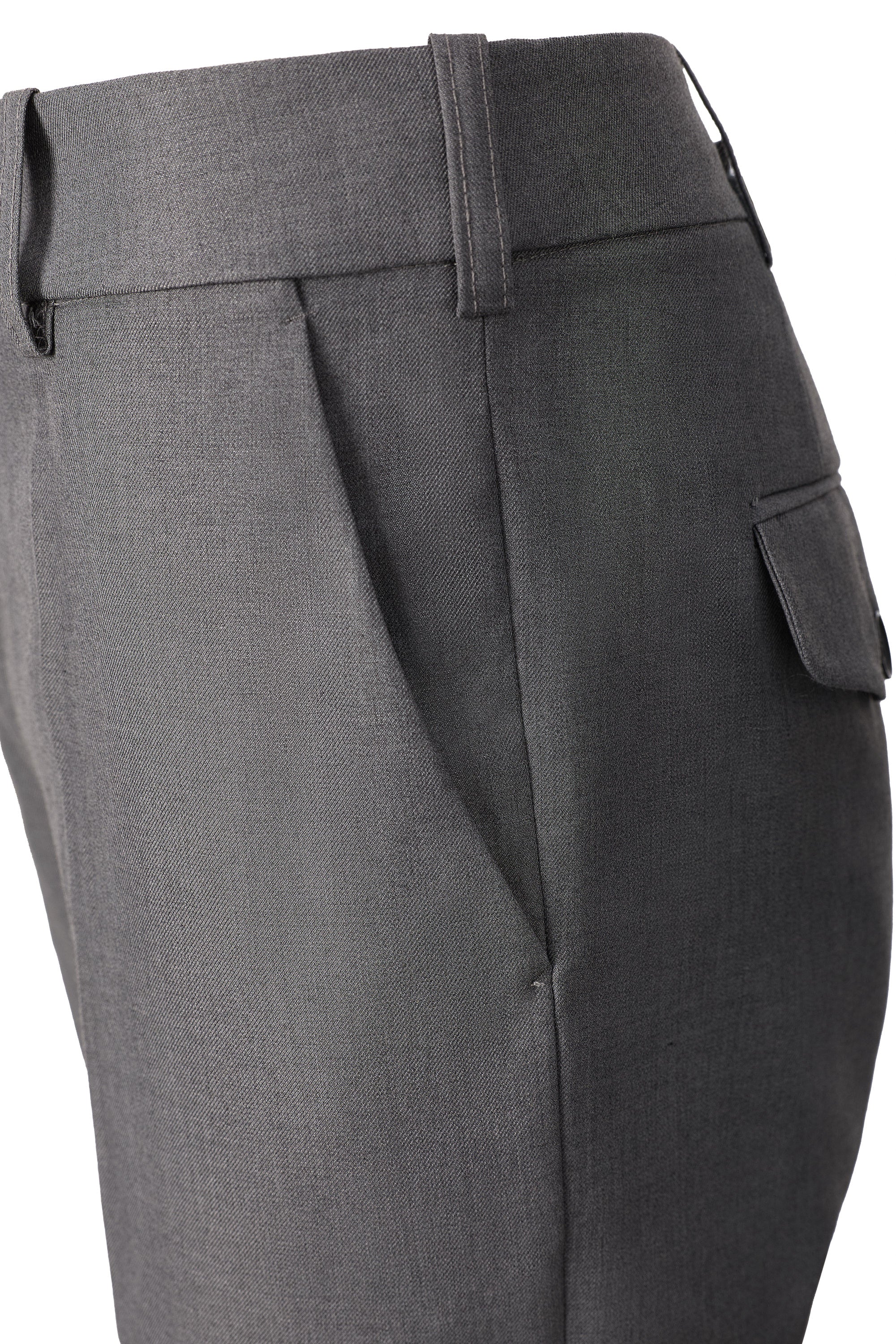 Pantaloni Gri Eleganti din Stofa