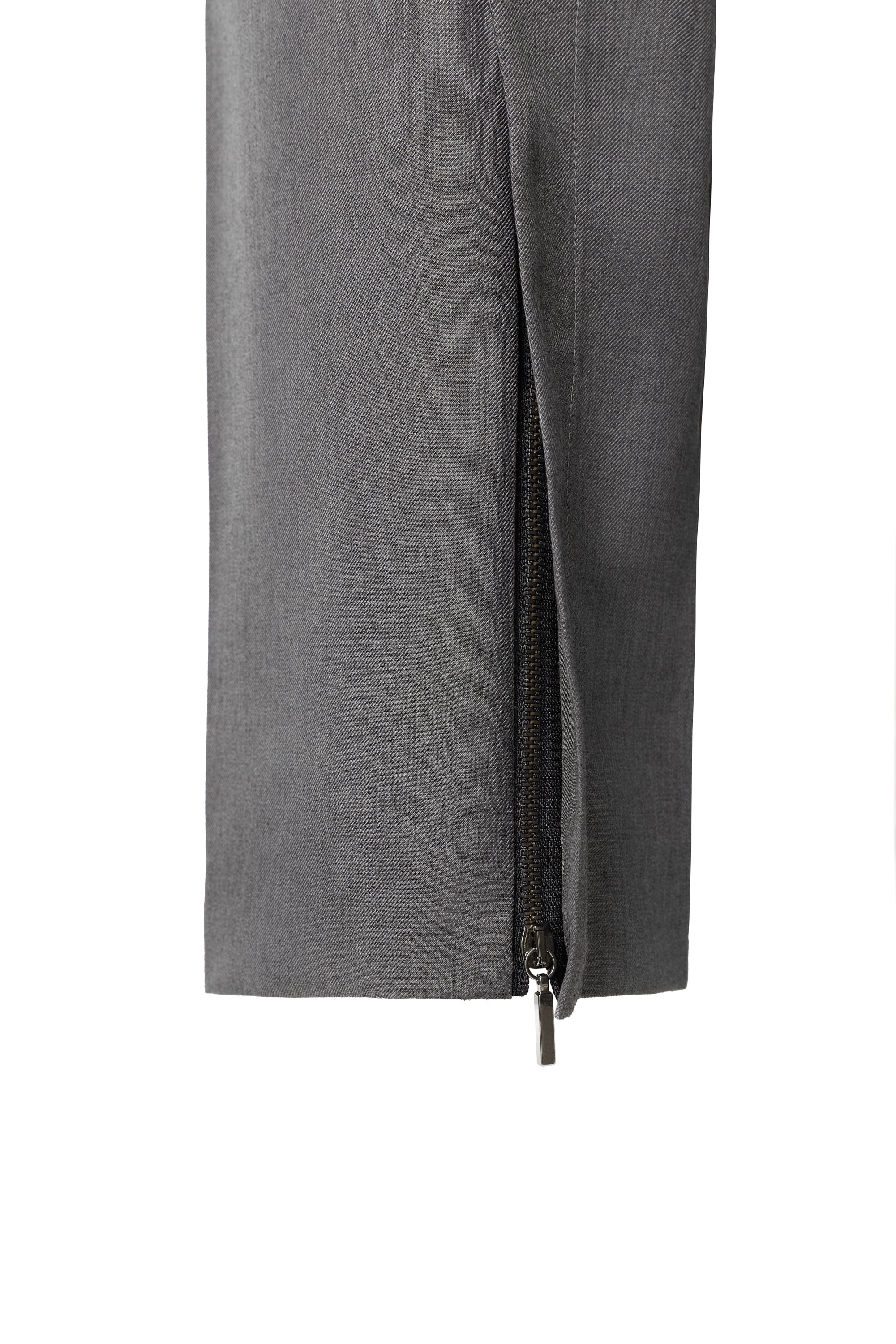 Pantaloni Gri Eleganti din Stofa