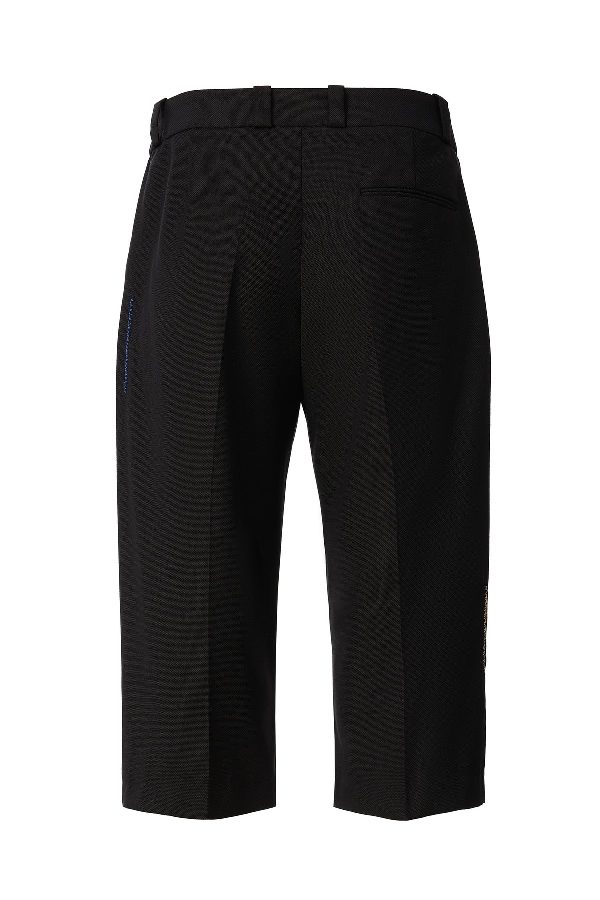 Pantaloni Midi Tailoring cu Nasturi Decorativi Negri