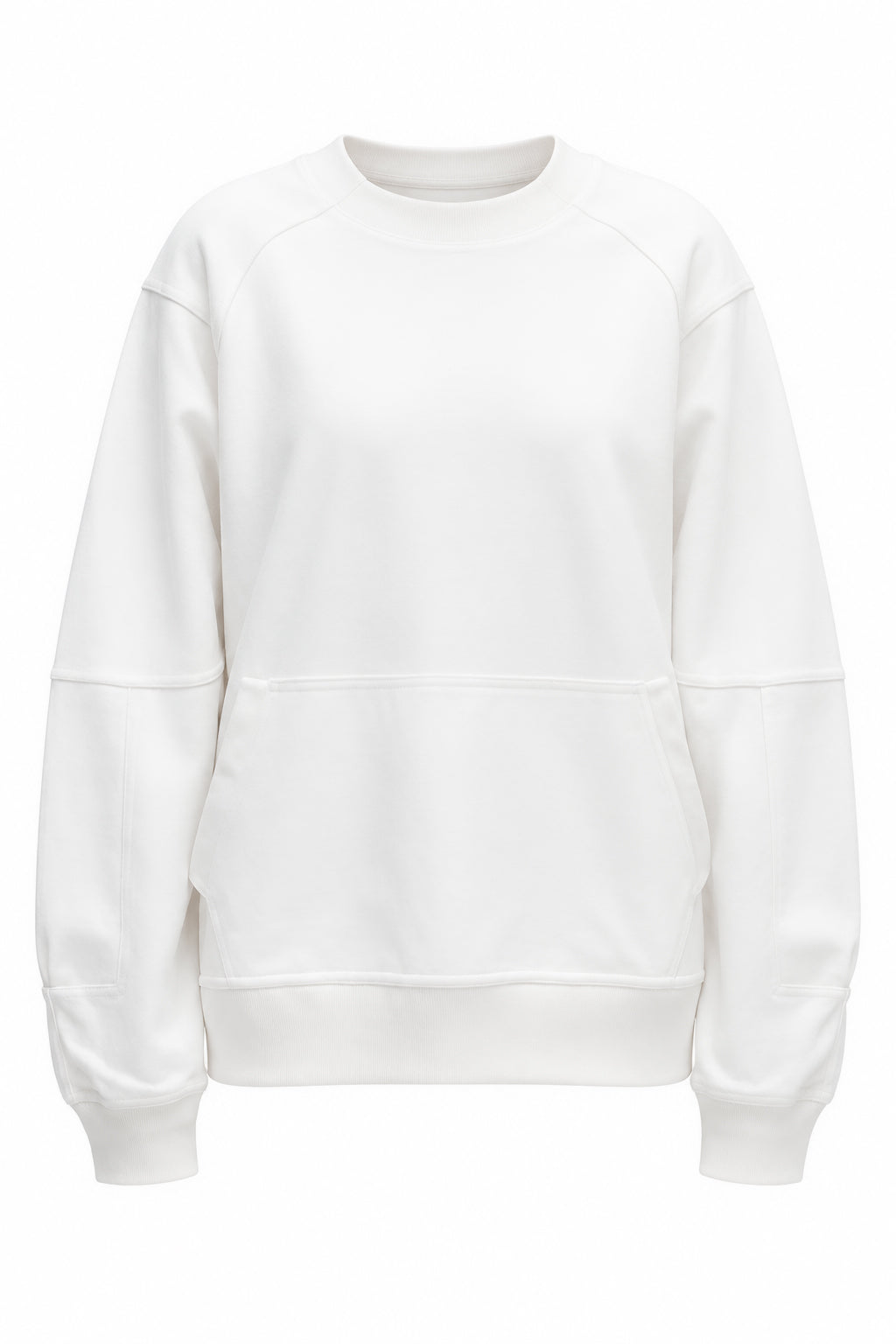 Sweatshirt Alb Oversized
