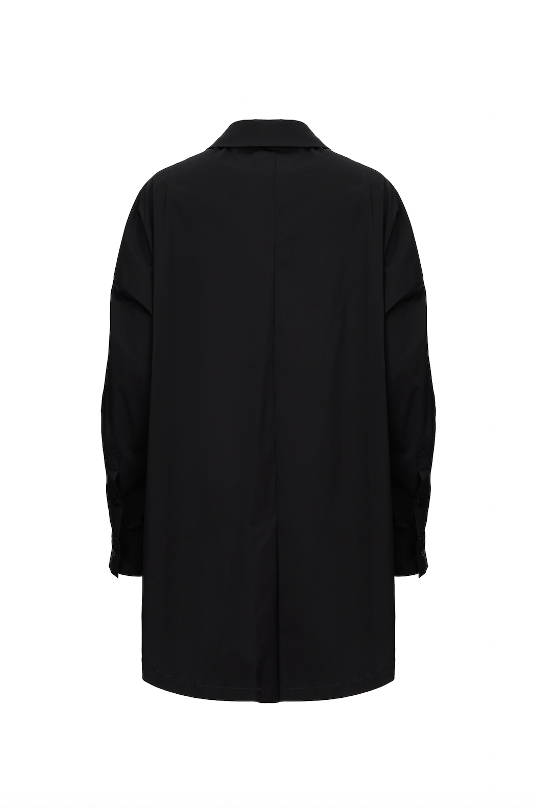 Camasa Neagra Oversized cu Buzunare Supradimensionate