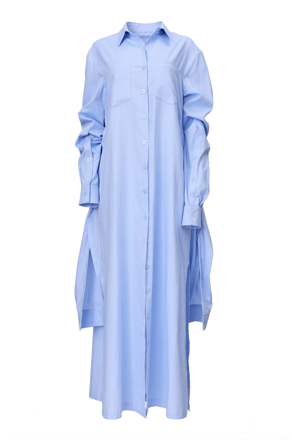 Rochie Stil Camasa Albastra