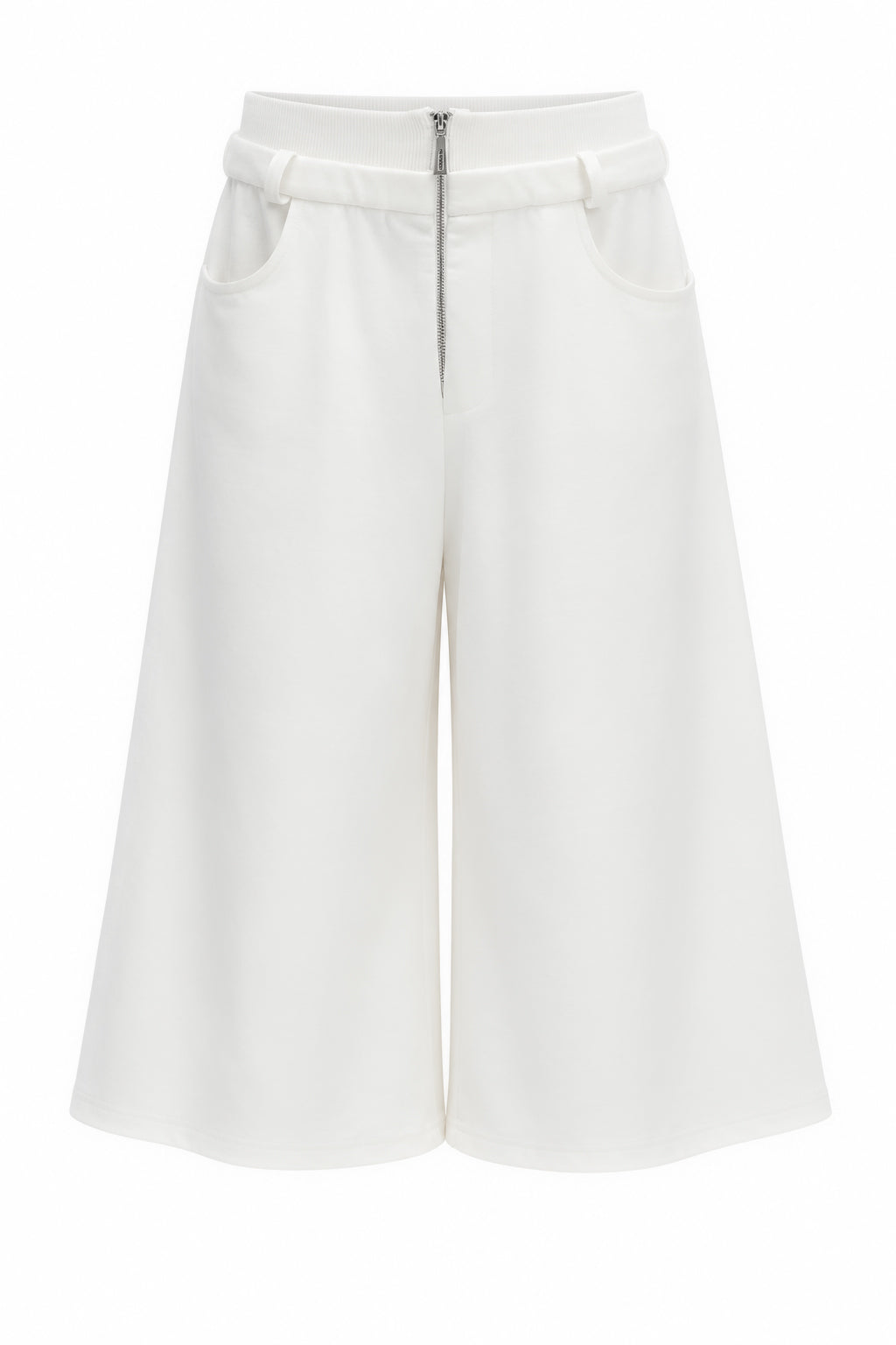 Pantaloni Wide-Leg Midi