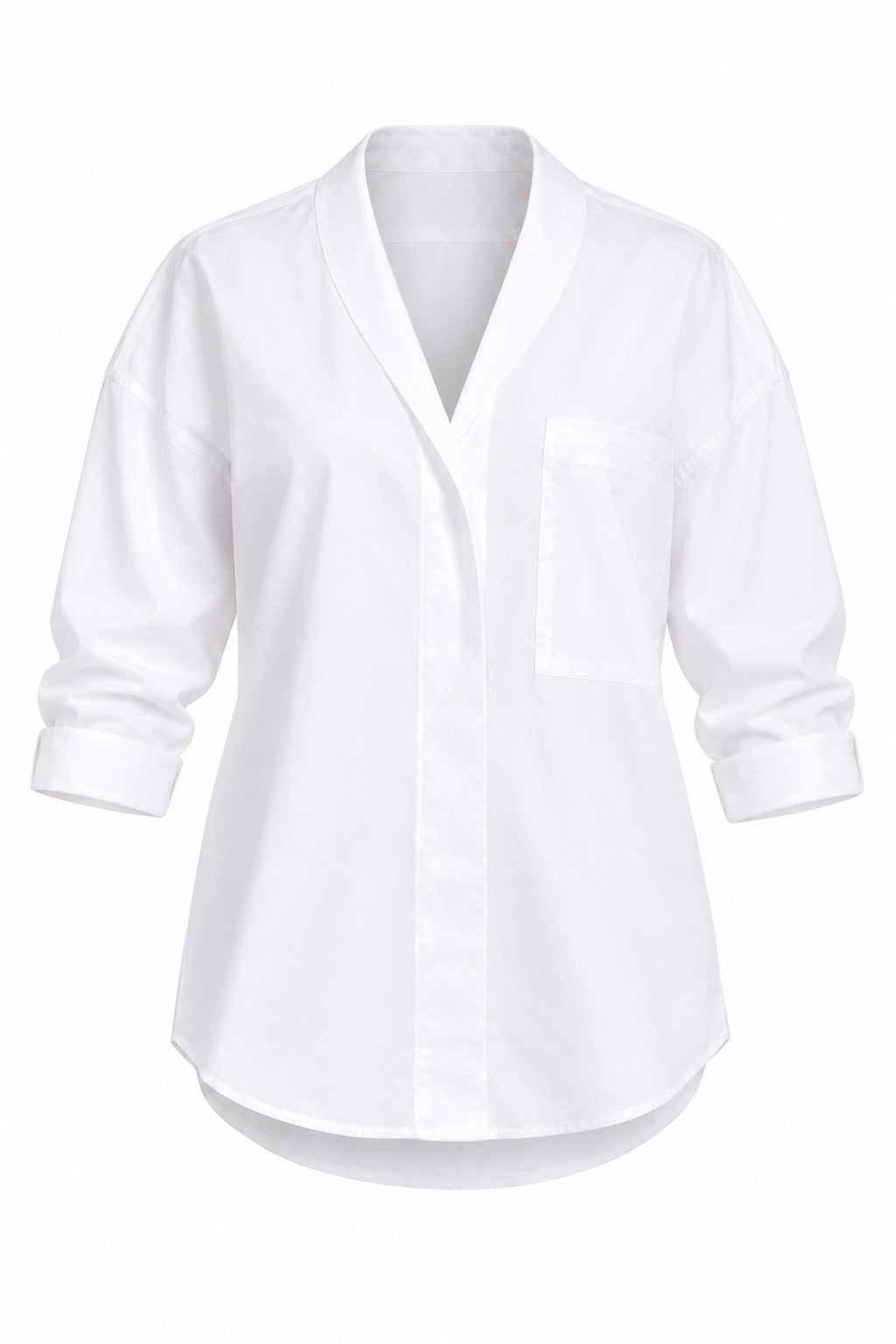 Camasa Oversized cu Buzunar Aplicat