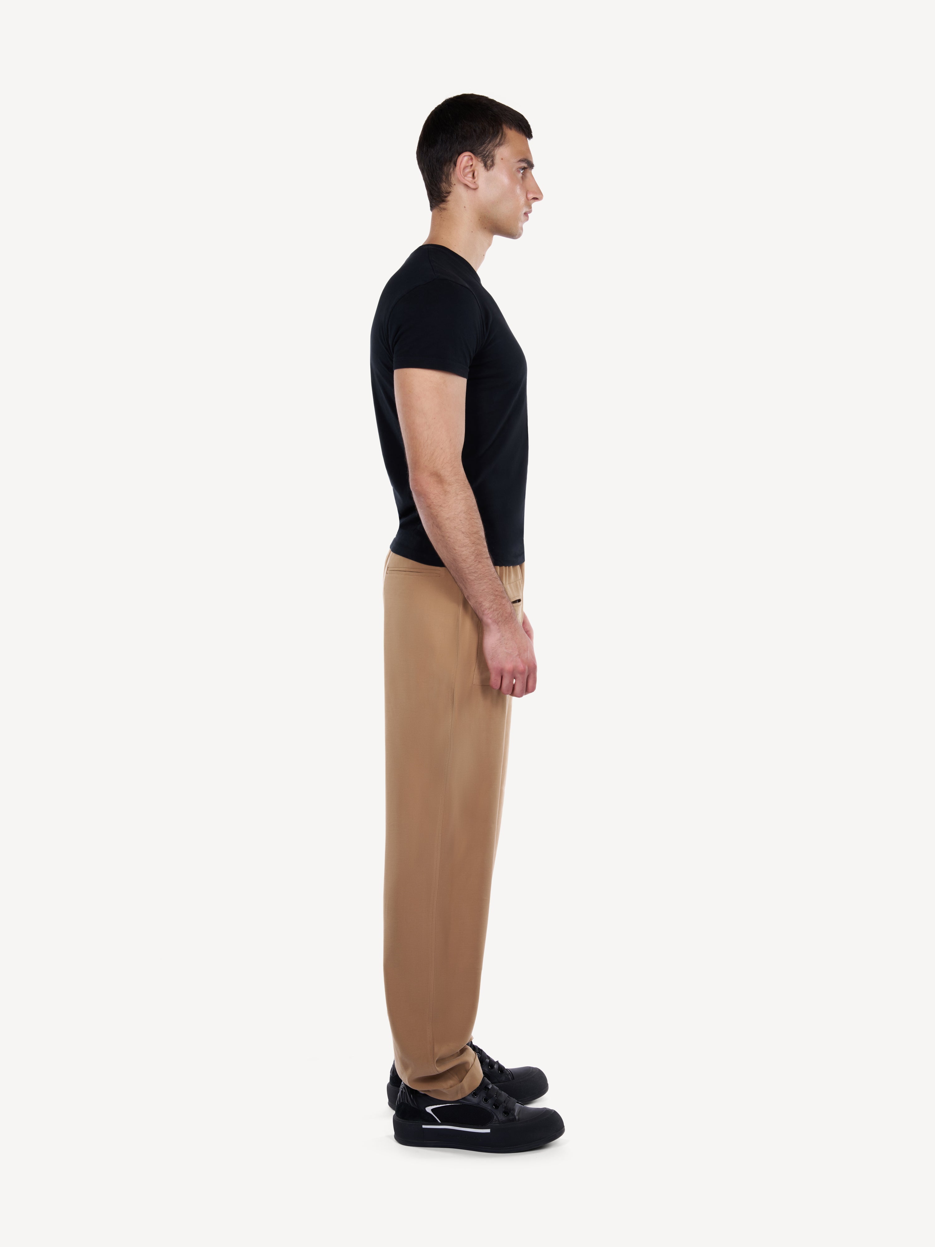 Pantaloni Relaxed Fit Camel