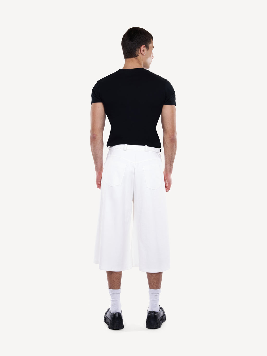 Pantaloni croped lejeri